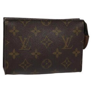 LOUIS VUITTON Monogram Poche Toilette 15 Pouch M47546 LV Auth 111834